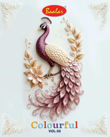Baalar colourful vol 30 lucknowi dress material wholesalers in lucknow